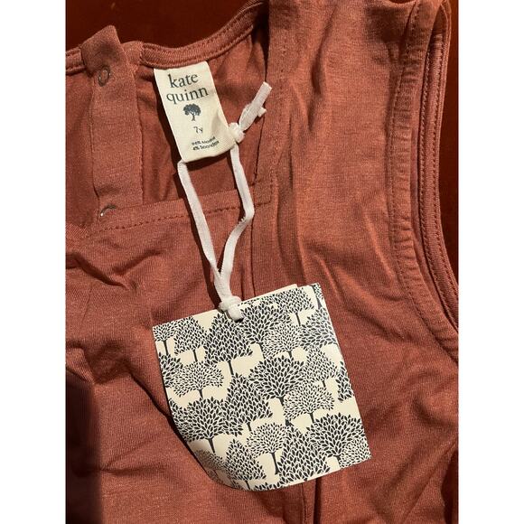 NWT Kate Sleeveless Bubble Ballerina Top in Cedar Orange Size 7y - Picture 2 of 3